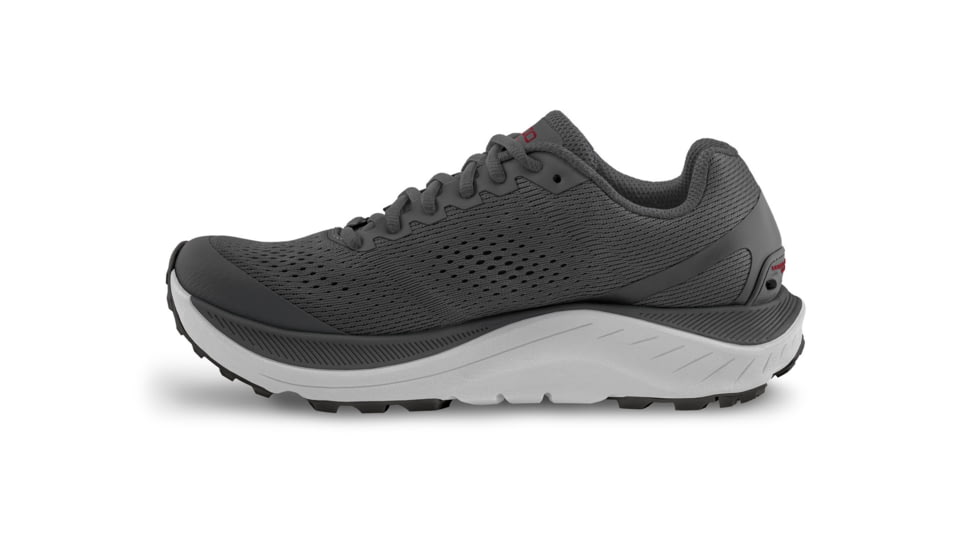 Topo Athletic Ultraventure 3 Running Shoes - Mens, Grey/Red, 13, M060-130-GRYRED