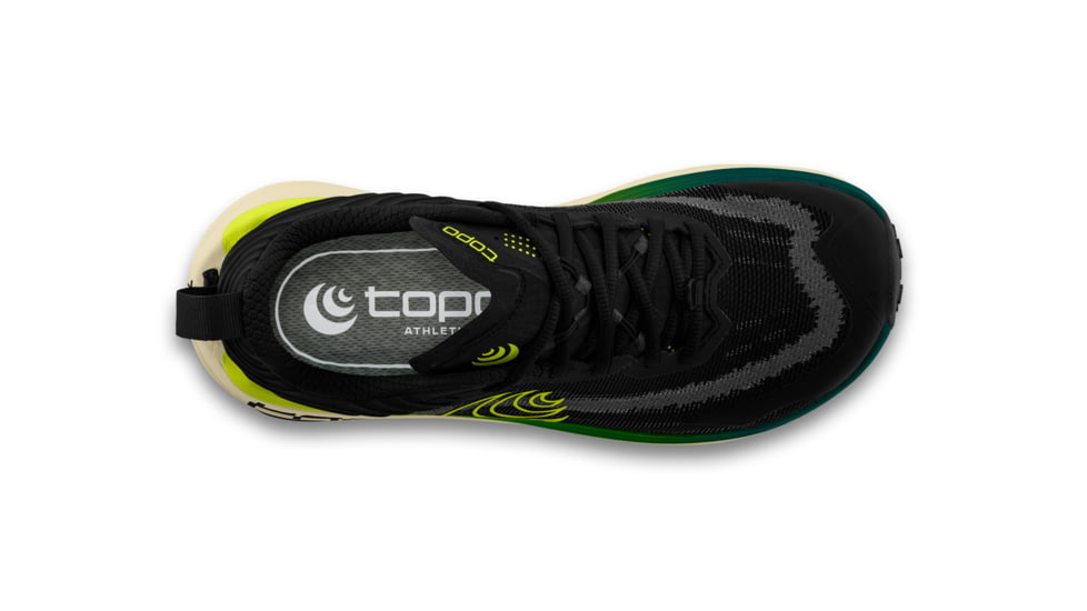 Topo Athletic Vista Trail Running Shoes - Mens, Black/Lime, 8.0 US, M088-080-BLKLIM