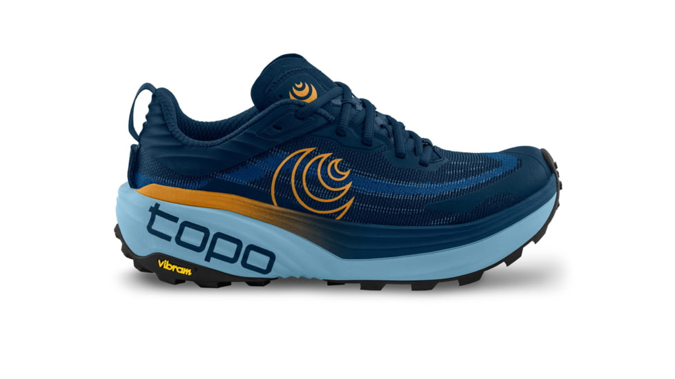 Topo Athletic Vista Trail Running Shoes - Mens, Navy/Orange, 10.0 US, M088-100-NAVORG