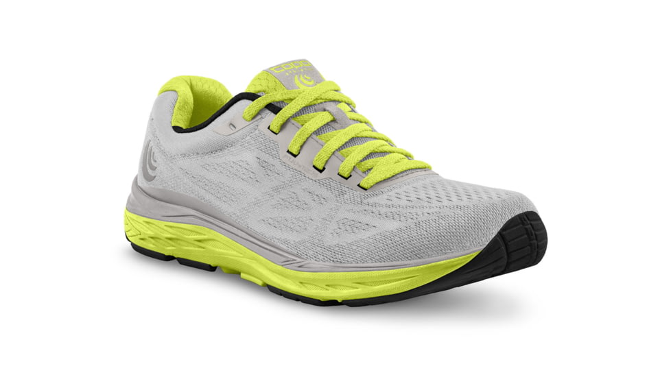 Topo Athletic W-Fli-Lyte 3 Road Running Shoes- Womens, Silver / Lime, 9.5, W030-095-SLVLIM