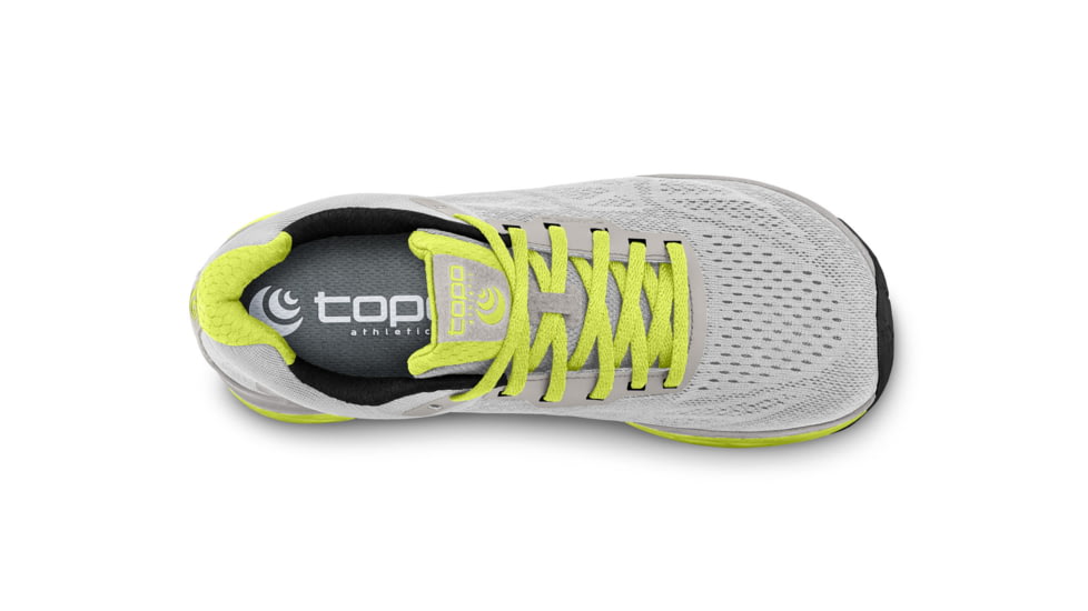 Topo Athletic W-Fli-Lyte 3 Road Running Shoes- Womens, Silver / Lime, 9.5, W030-095-SLVLIM