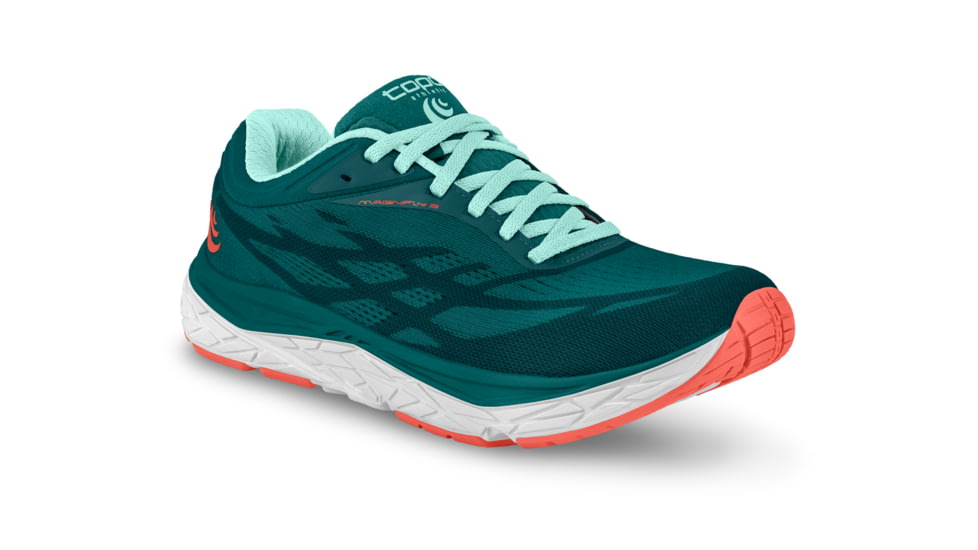 Topo Athletic W-Magnifly 3 Trailrunning Shoes - Womens, Emerald / Sky, 6.5, W034-065-EMESKY
