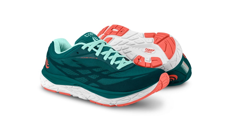 Topo Athletic W-Magnifly 3 Trailrunning Shoes - Womens, Emerald / Sky, 6.5, W034-065-EMESKY