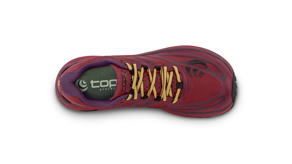 Topo Athletic W-MTN Racer Trailrunning Shoes - Womens, Berry / Gold, 10.5, W033-105-BERGLD