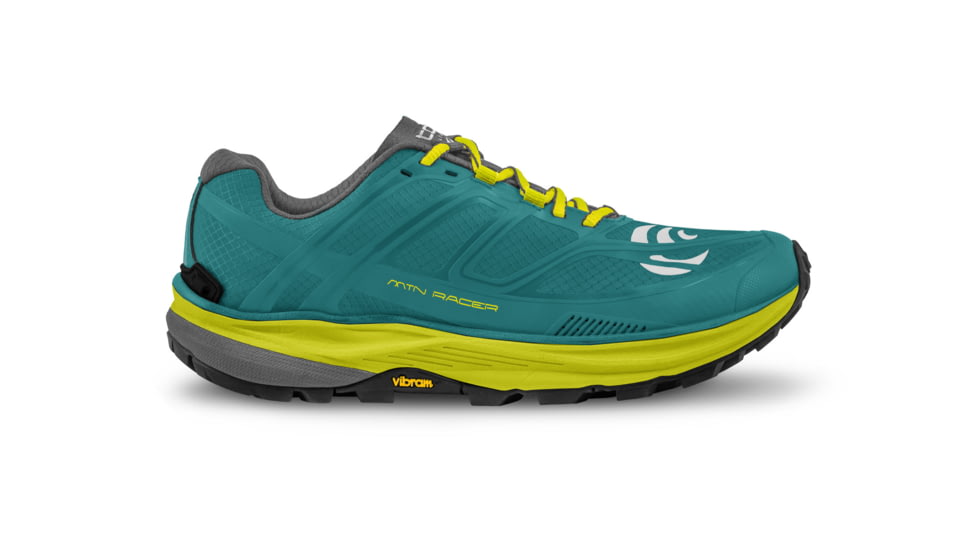 Topo Athletic W-MTN Racer Trailrunning Shoes - Womens, Teal / Lime, 9.5, W033-095-TEALIM