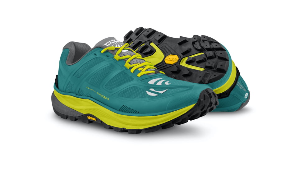 Topo Athletic W-MTN Racer Trailrunning Shoes - Womens, Teal / Lime, 9.5, W033-095-TEALIM