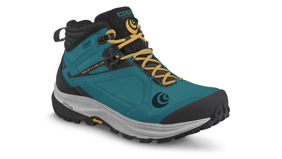 Topo Athletic W-Trailventure Waterproof Hiking Boots - Womens, Teal / Gold, 9.5, W039-095-TEAGLD