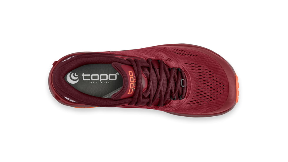 Topo Athletic W-Ultraventure 2 Trailrunning Shoes - Womens, Berry / Orange, 10, W043-100-BERORG