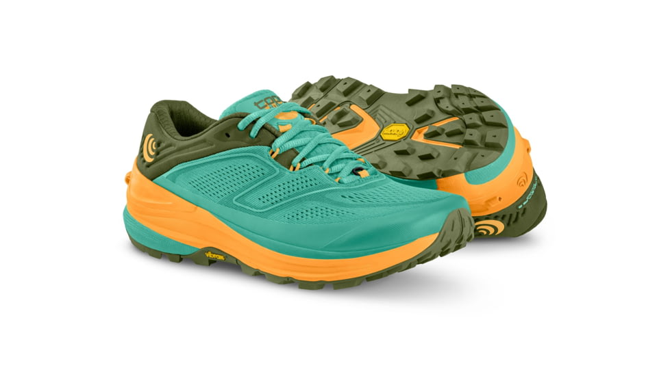 Topo Athletic W-Ultraventure 2 Trailrunning Shoes - Womens, Turquoise/Gold, 10, W043-100-TURGLD