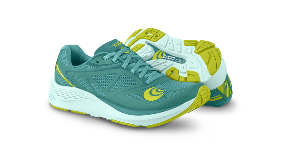 Topo Athletic W-Zephyr Trailrunning Shoes - Womens, Teal / Lime, 12, W037-120-TEALIM
