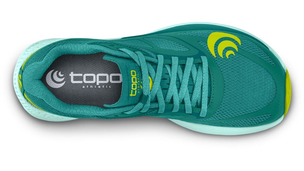 Topo Athletic Zephyr Road Running Shoes - Womens, Teal/Lime, 6.5 US, W037-065-TEALIM