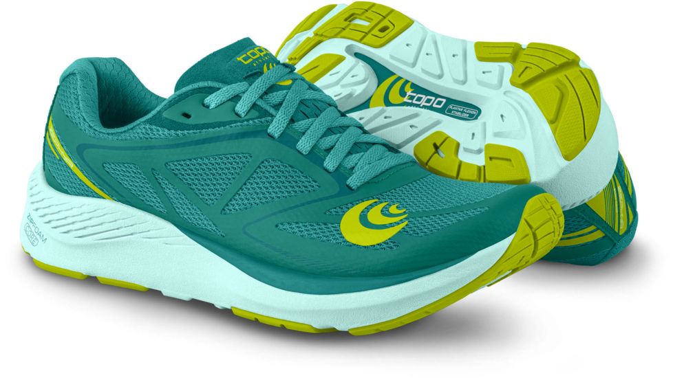 Topo Athletic Zephyr Road Running Shoes - Womens, Teal/Lime, 6.5 US, W037-065-TEALIM