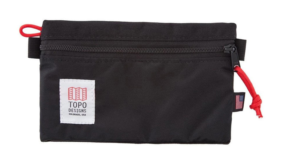 Topo Designs Accessory Bags, Black, Small, TDAB014BKSM