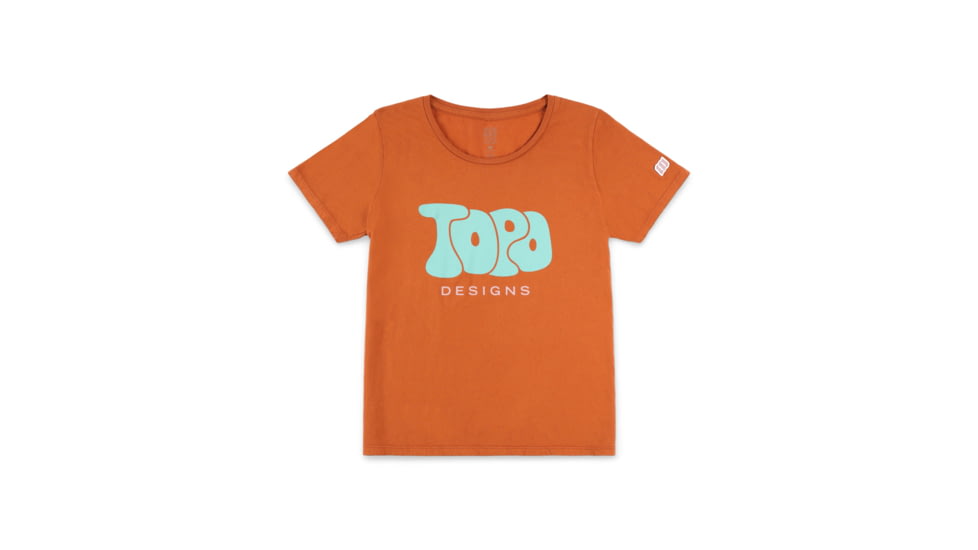 Topo Designs Bubble Topo Tee - Womens, Clay, 6774296903733