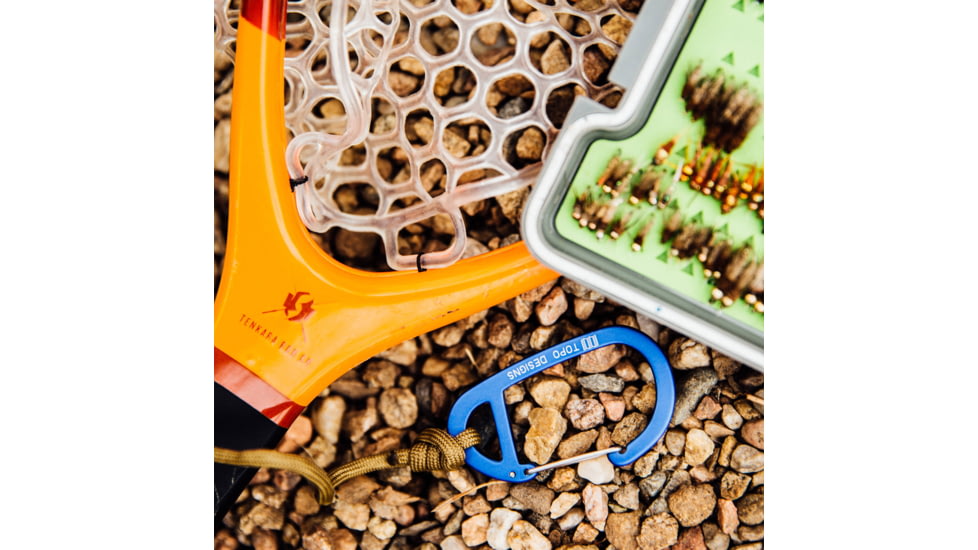 Topo Designs Carabiner, 3 Pack, Black/Red/Blue, 6561947287605