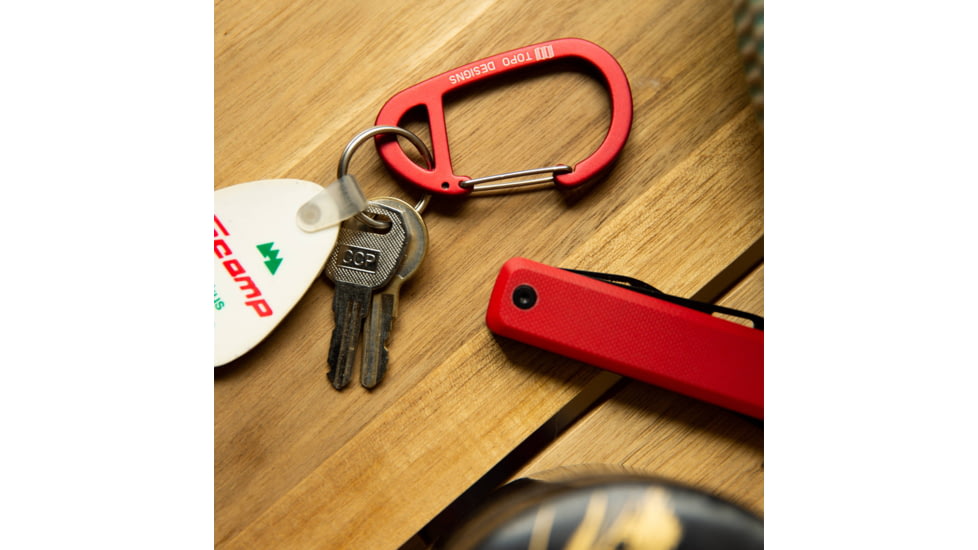 Topo Designs Carabiner, 3 Pack, Black/Red/Blue, 6561947287605