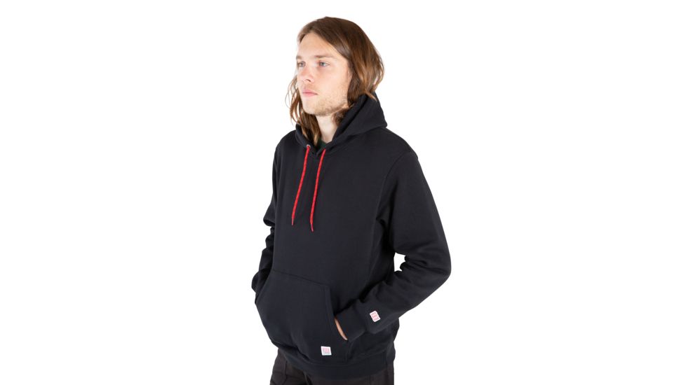 Topo Designs Classic Hoodie - Mens, Black, Large, TDMCLHDS19BKLG