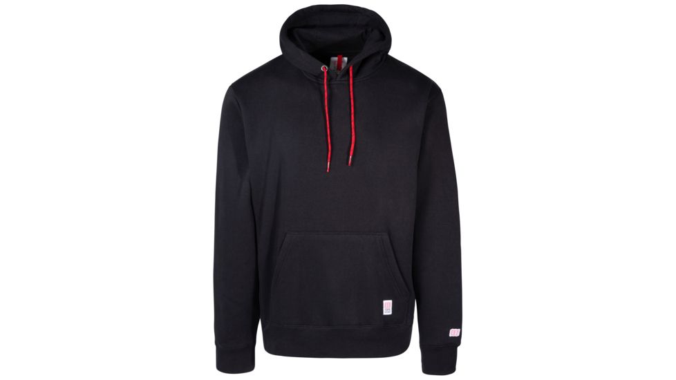 Topo Designs Classic Hoodie - Mens, Black, Large, TDMCLHDS19BKLG