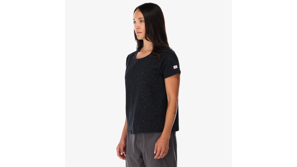 Topo Designs Cosmos Tee - Womens, Black, XS, 6629551341621