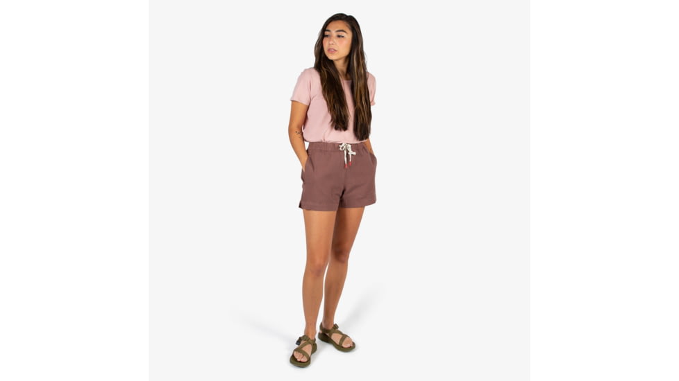 Topo Designs Dirt Shorts - Womens, Extra Small, Peach, 5027438231605