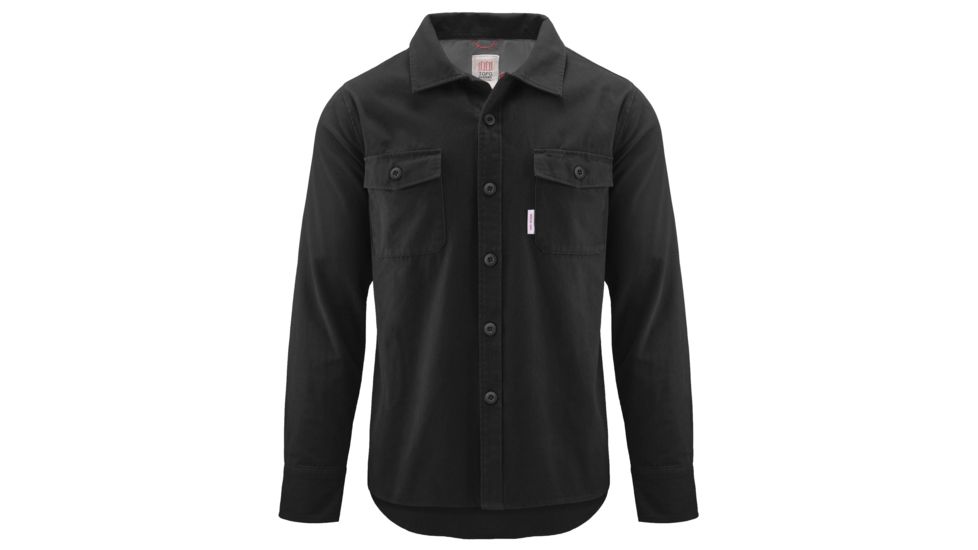 Topo Designs Field Shirt - Mens, Black/Twill, Small, TDMFSTS19BKSM