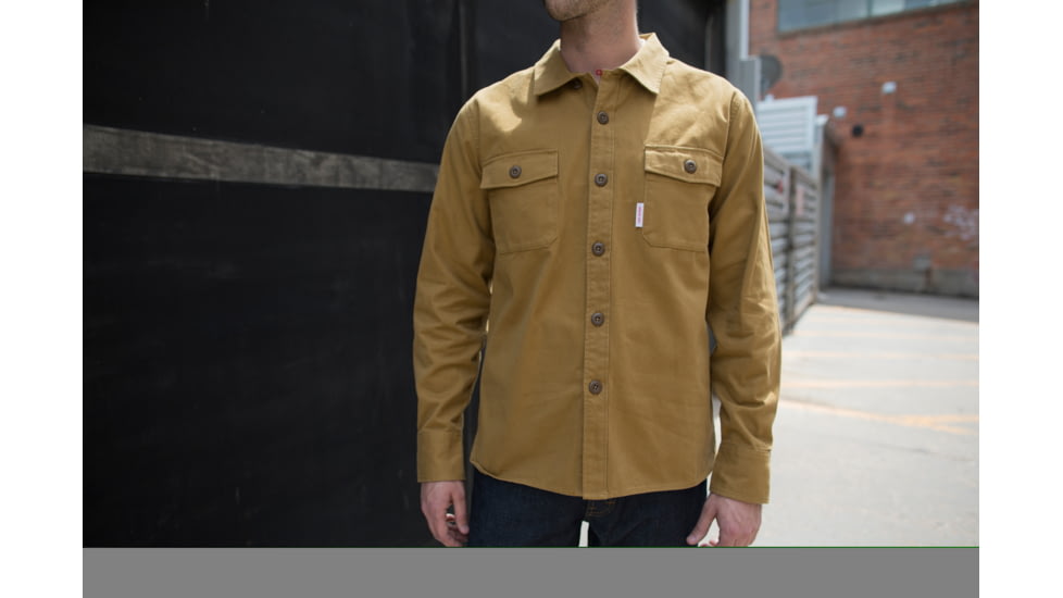 Topo Designs Field Shirt - Mens, Khaki/Twill, Large, TDMFSTF17KHLG