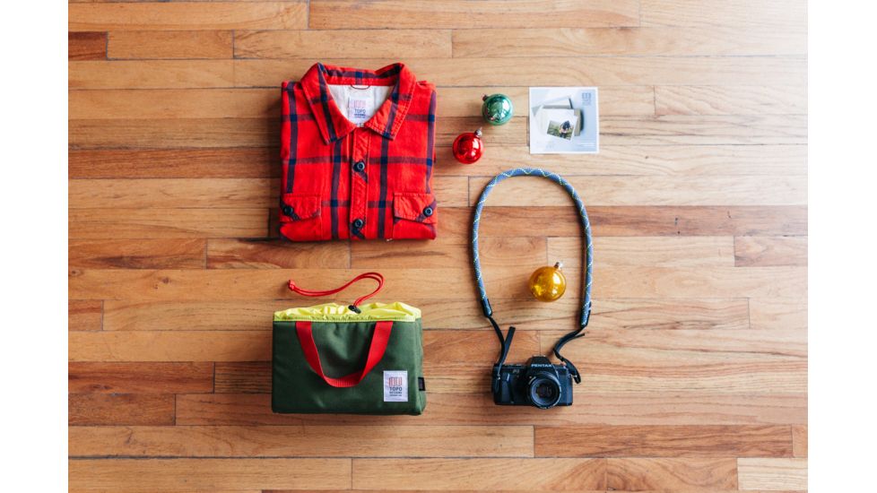 Topo Designs Field Shirt - Mens, Red/Black/Plaid, Large, TDMFSF17PLRDLG