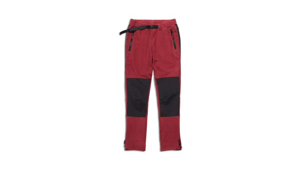 Topo Designs Fleece Pants - Womens, Burgundy/Black, 4652136038453