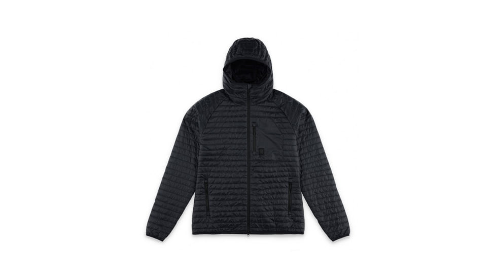 Topo Designs Global Puffer Hoodie - Womens, Extra Small, Pond Blue, 6935416176693