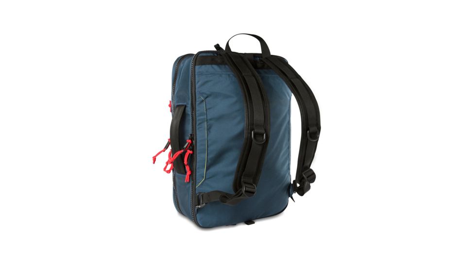 Topo Designs Global Travel Briefcase 3-Day Backpack, 23l, 15in Laptop Compartment, Removable Shoulder Strap, Navy TDGB3F19NV