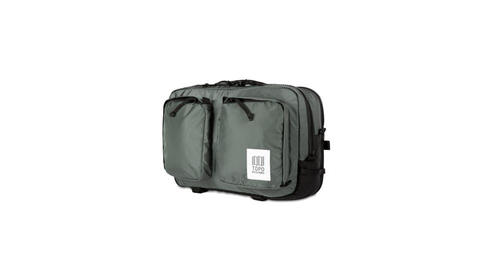 Topo Designs Global Travel Briefcase Backpack, 14l, Removable Shoulder Strap, 15in Laptop Pocket, Charcoal TDGBF19CH