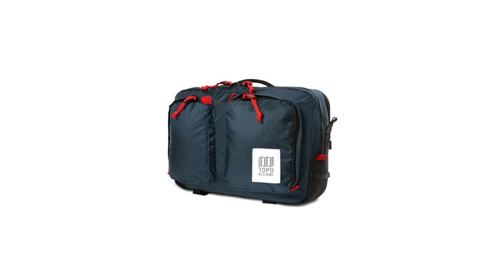 Topo Designs Global Travel Briefcase Backpack, 14l, Removable Shoulder Strap, 15in Laptop Pocket, Navy TDGBF19NV
