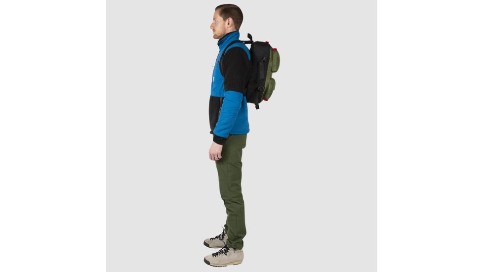 Topo Designs Global Travel Briefcase Backpack, 14l, Removable Shoulder Strap, 15in Laptop Pocket, Olive TDGBF19OL