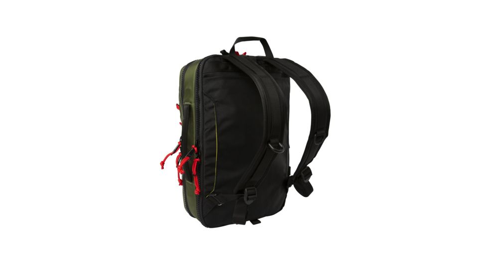 Topo Designs Global Travel Briefcase Backpack, 14l, Removable Shoulder Strap, 15in Laptop Pocket, Olive TDGBF19OL