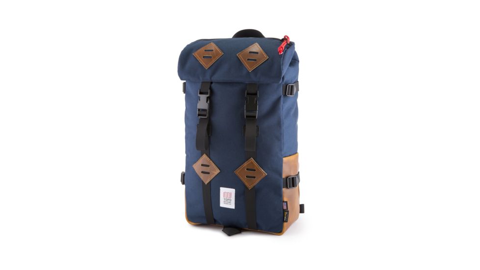 Topo Designs Klettersack, Navy/Brown Leather, TDKS013NV/LT