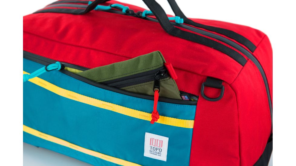 Topo Designs Mountain Duffel Bag, Red, 40L, TDMMDF17RD