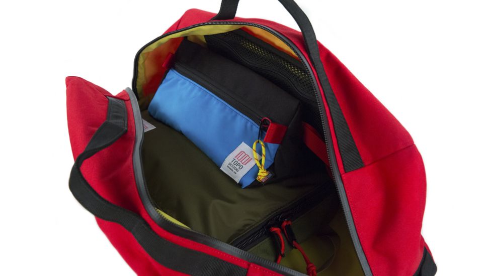 Topo Designs Mountain Duffel Bag, Red, 40L, TDMMDF17RD