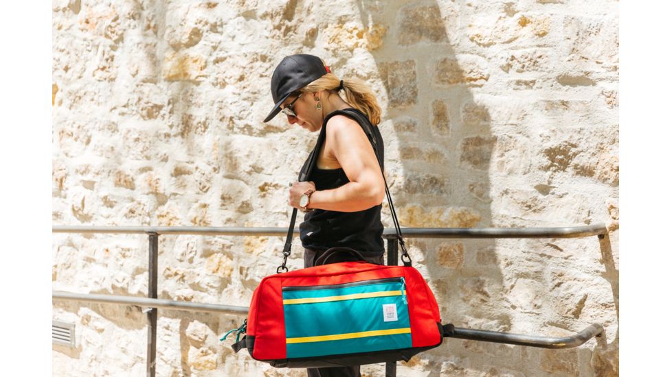 Topo Designs Mountain Duffel Bag, Red, 40L, TDMMDF17RD