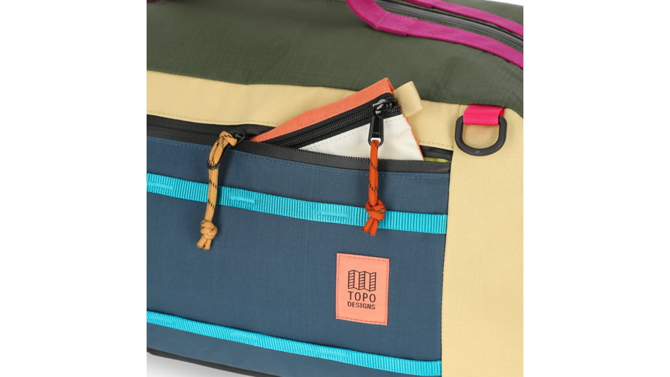 Topo Designs Mountain Duffels, Bone White/Blue, 7090314477621