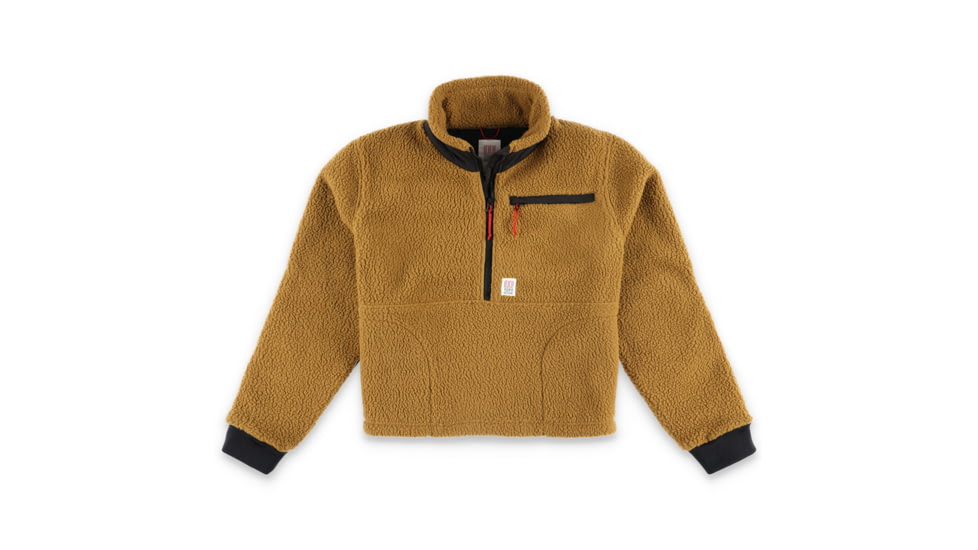 Topo Designs Mountain Fleece Pullover - Womens, Extra Small, Rust, XS, 6663520780341