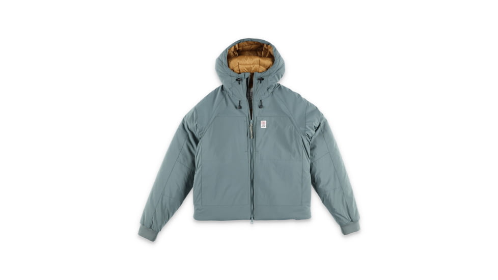 Topo Designs Mountain Puffer Hoodie - Womens, Extra Small, Black, 6935285530677