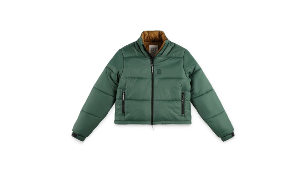 Topo Designs Mountain Puffer Jacket - Womens, Extra Small, Peppercorn, 6935273013301