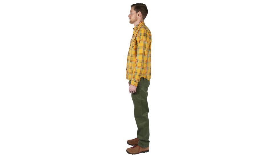 Topo Designs Mountain Shirt - Mens, Mustard/Plaid, Large, TDMMSPF19MULG