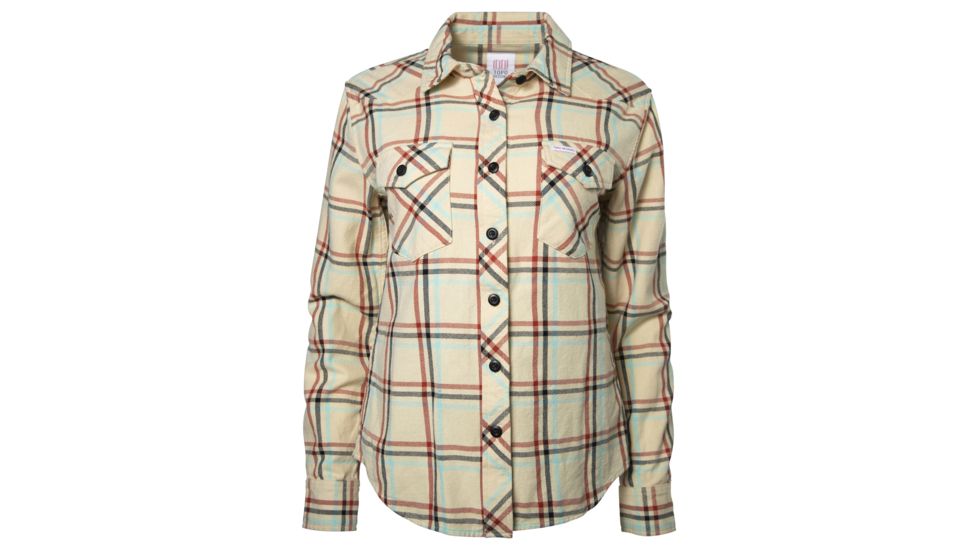 Topo Designs Mountain Shirt - Womens, Natural/Plaid, Small, TDWMSPLF19NASM