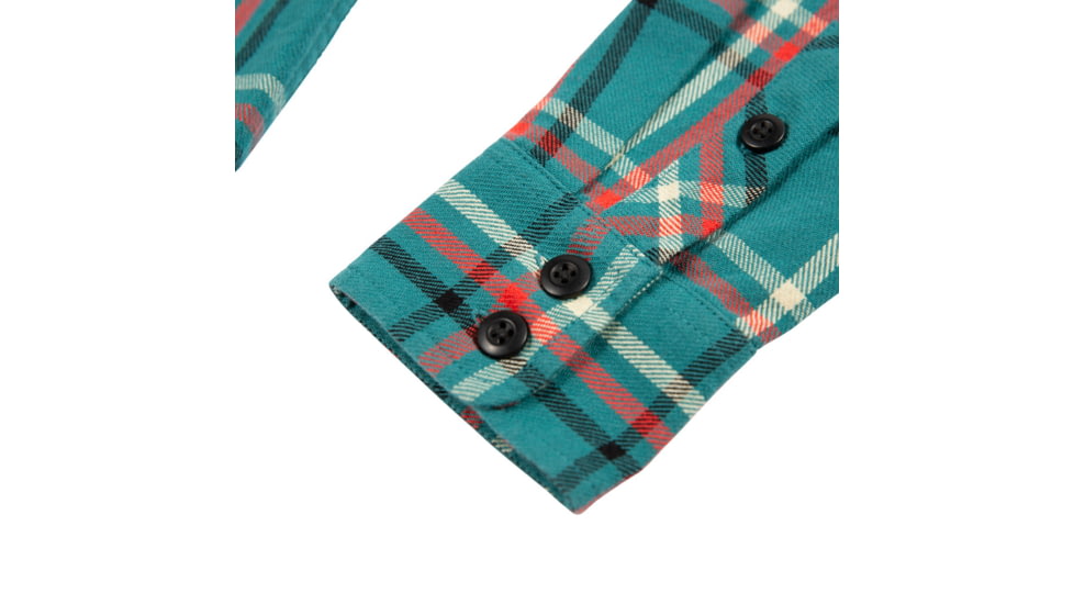 Topo Designs Mountain Shirt - Womens, Teal/Plaid, Small, TDWMSPLF19TLSM