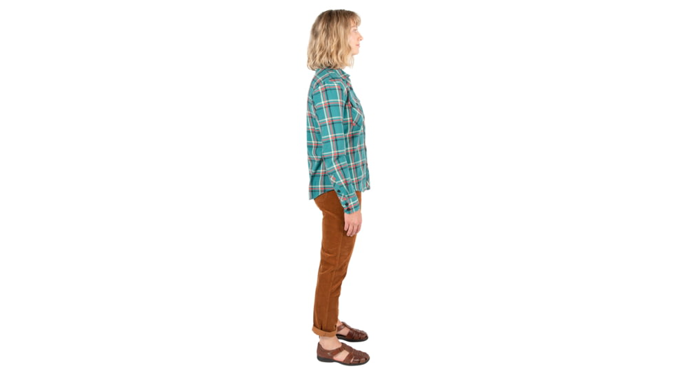 Topo Designs Mountain Shirt - Womens, Teal/Plaid, Small, TDWMSPLF19TLSM