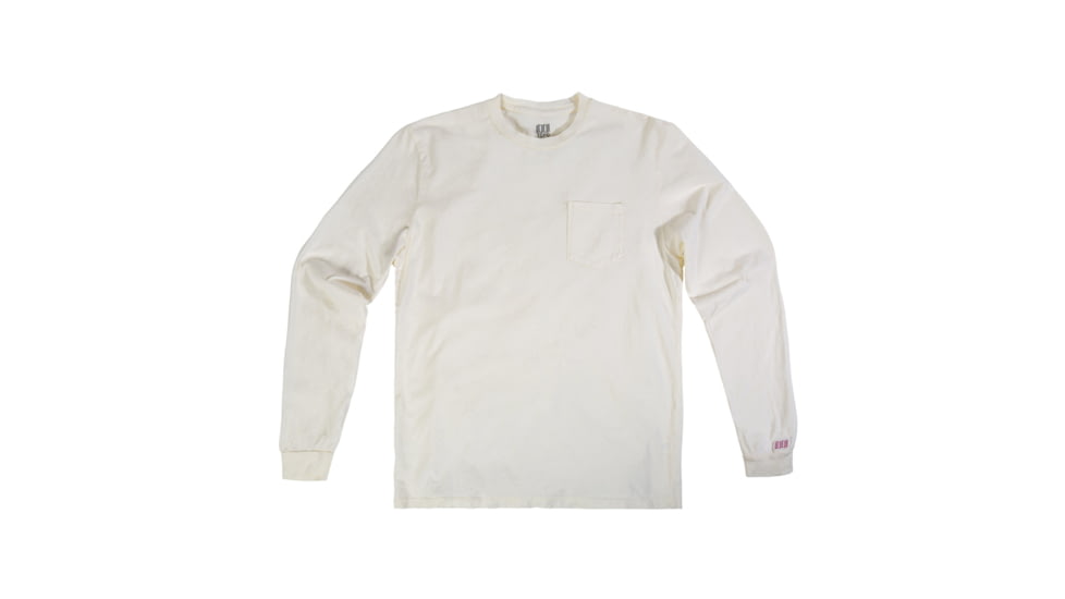 Topo Designs Pocket Tee Long Sleeve - Mens, Natural, 1561752502325