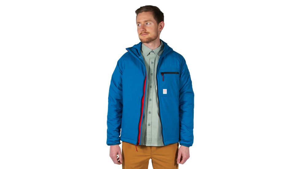Topo Designs Puffer Hoodie - Mens, Blue, Medium, TDMPHF19BLMD