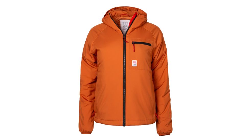 Topo Designs Puffer Hoodie - Womens, Clay, Small, TDWPHF18CLSM