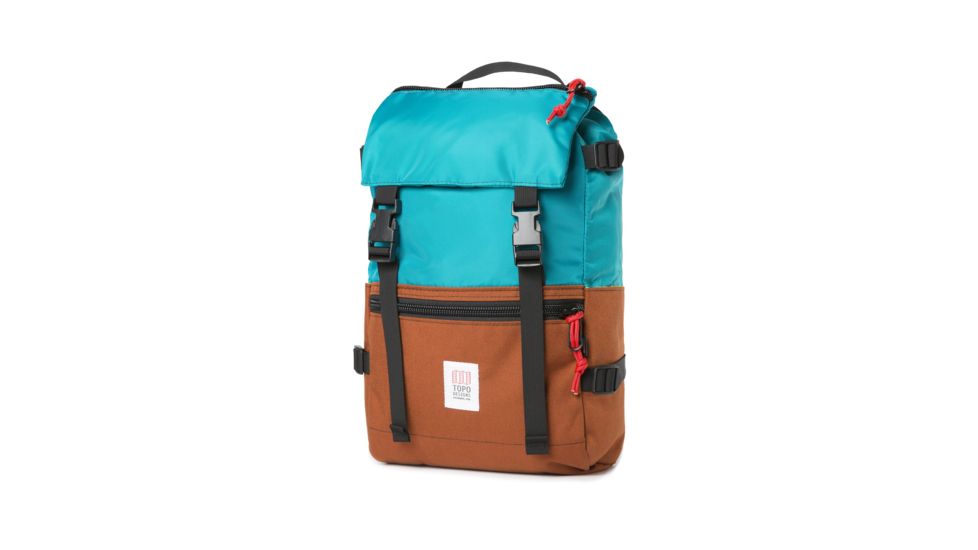 Topo Designs Rover Pack, Turquoise/Clay, TDRPS19TQCL